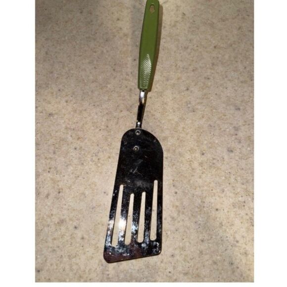 Avocado Green Foley Spatula 1960s Vintage Grandmothers -Mid-Century Spatula - Picture 3 of 14